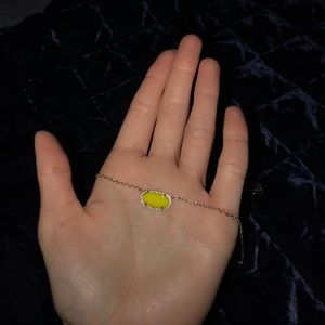 Yellow Kendra Scott Elisa necklace